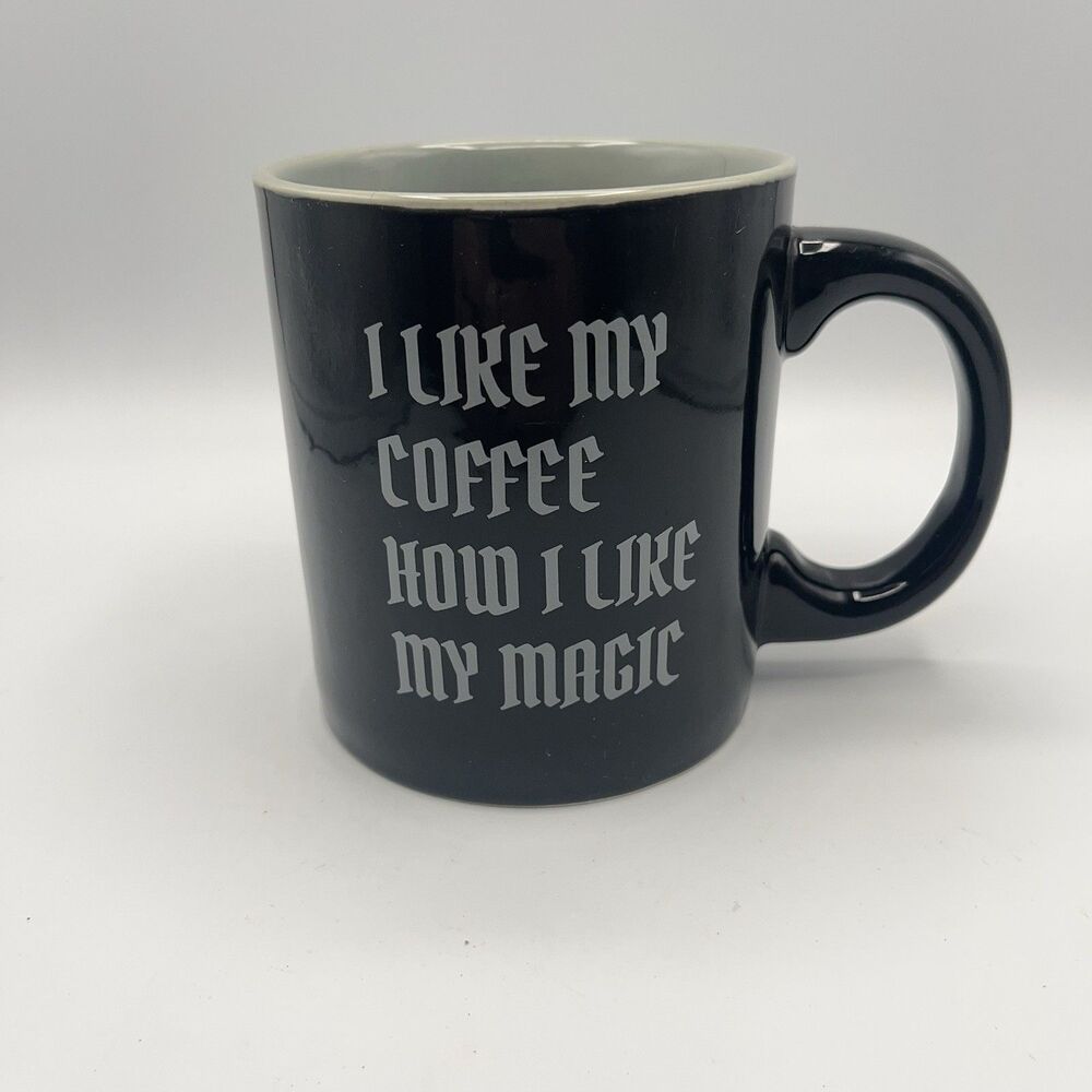 I Like My Coffee  Black How I Like My Magic Funny Coffee Mug Office Tea Cup